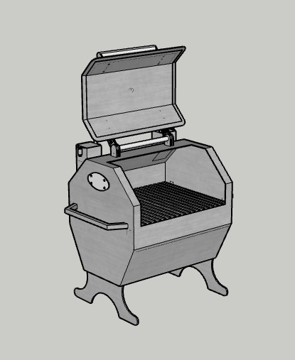 The Winston — Standard Feet (Lid Open)